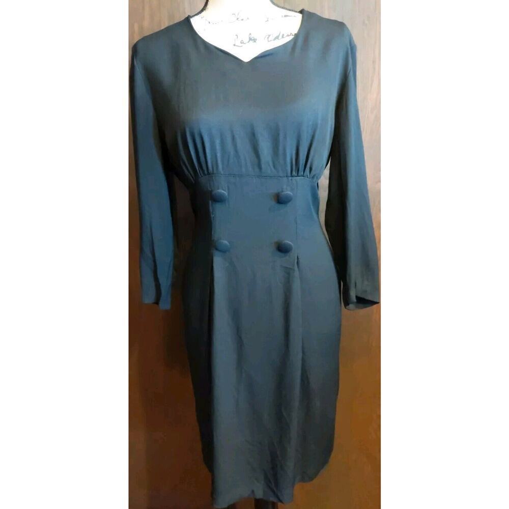 Helen Blake Dress Womens 10 Black Formal Classic Knee length Funeral Made in USA